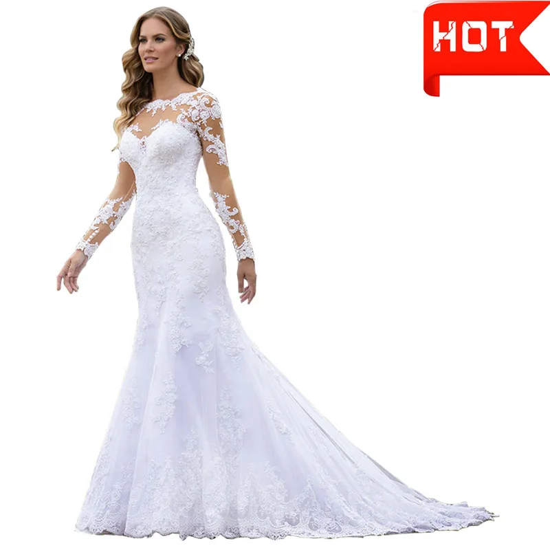 Boho Mermaid Wedding Dress - Image 5