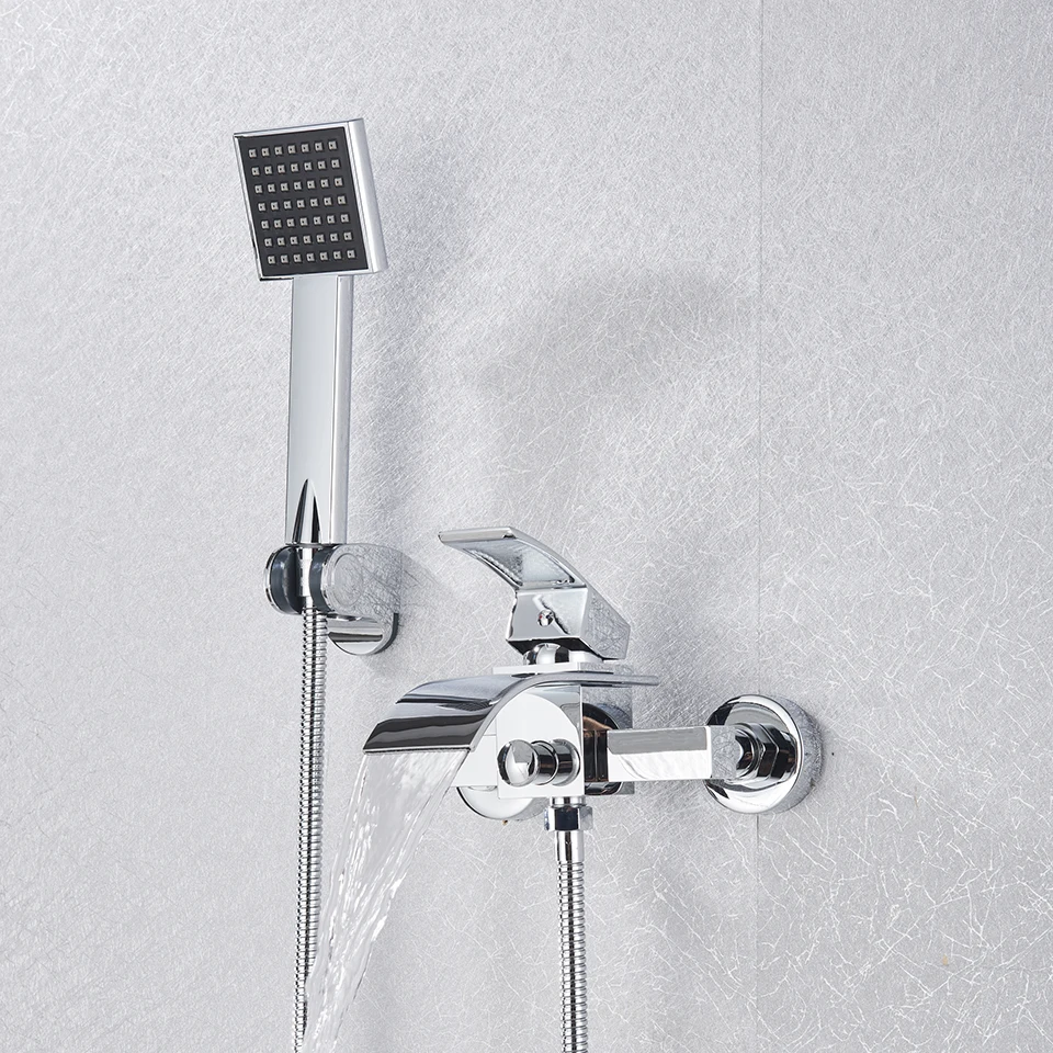 Single-Handle Waterfall Bathtub Faucet - Image 5
