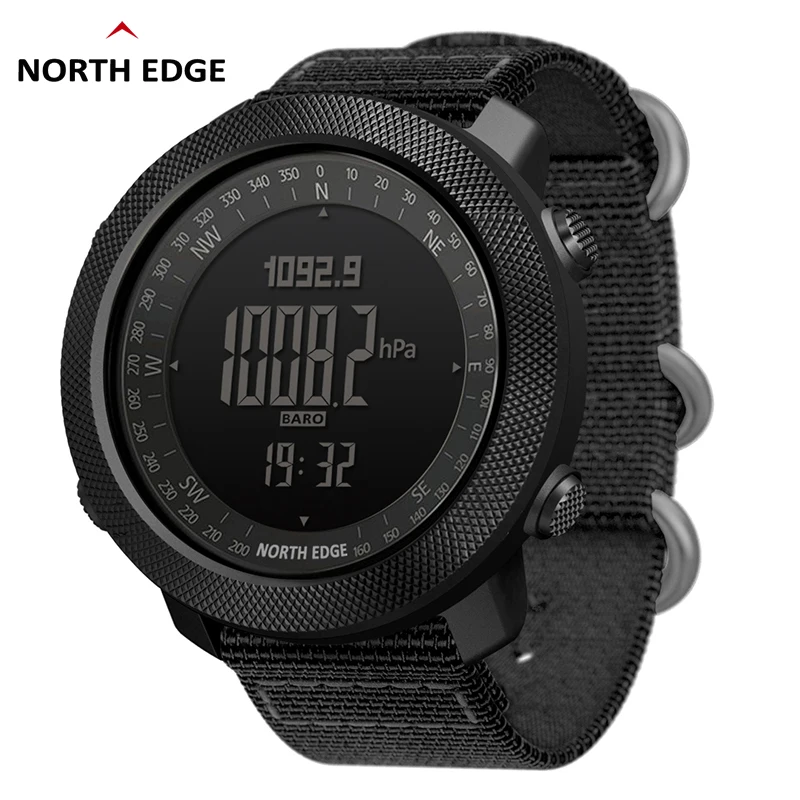 Men's Digital Watch – Nylon Strap Set