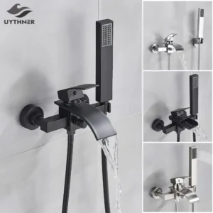 Single-Handle Waterfall Bathtub Faucet