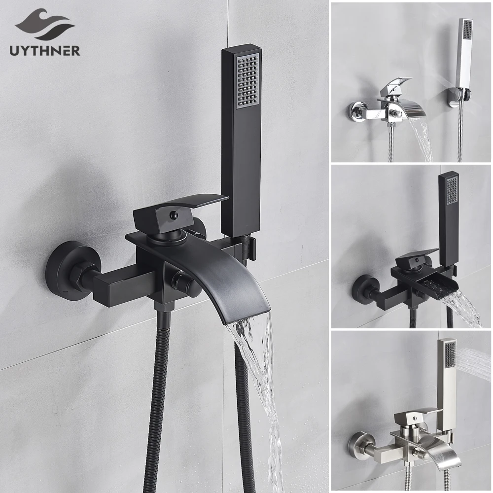 Single-Handle Waterfall Bathtub Faucet