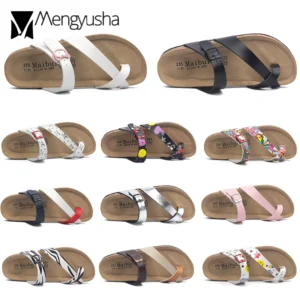 Floral Cork Clip-Toe Sandals
