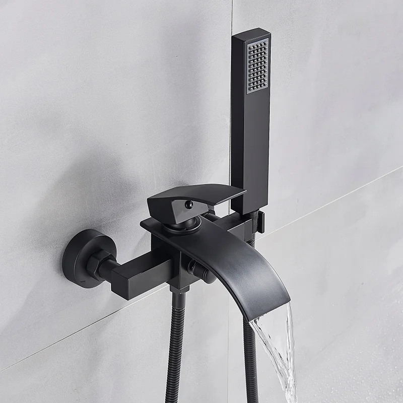 Single-Handle Waterfall Bathtub Faucet - Image 7
