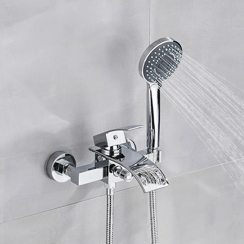 Single-Handle Waterfall Bathtub Faucet - Image 13