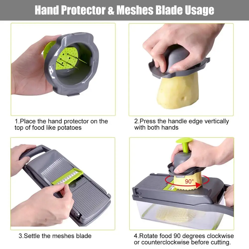 Multifunctional Vegetable Chopper & Grater Set - Image 3