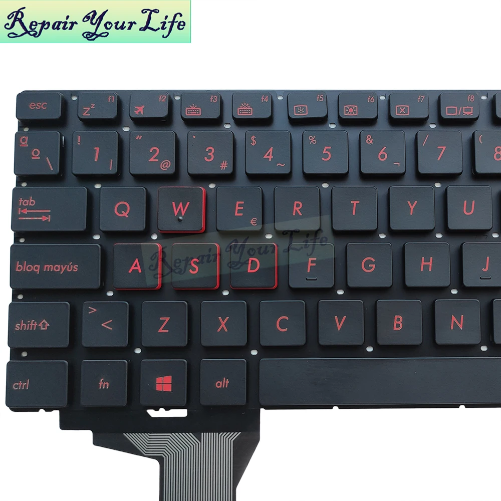 Replacement Keyboard for ASUS ROG GL552 (Spanish Layout) - Image 3