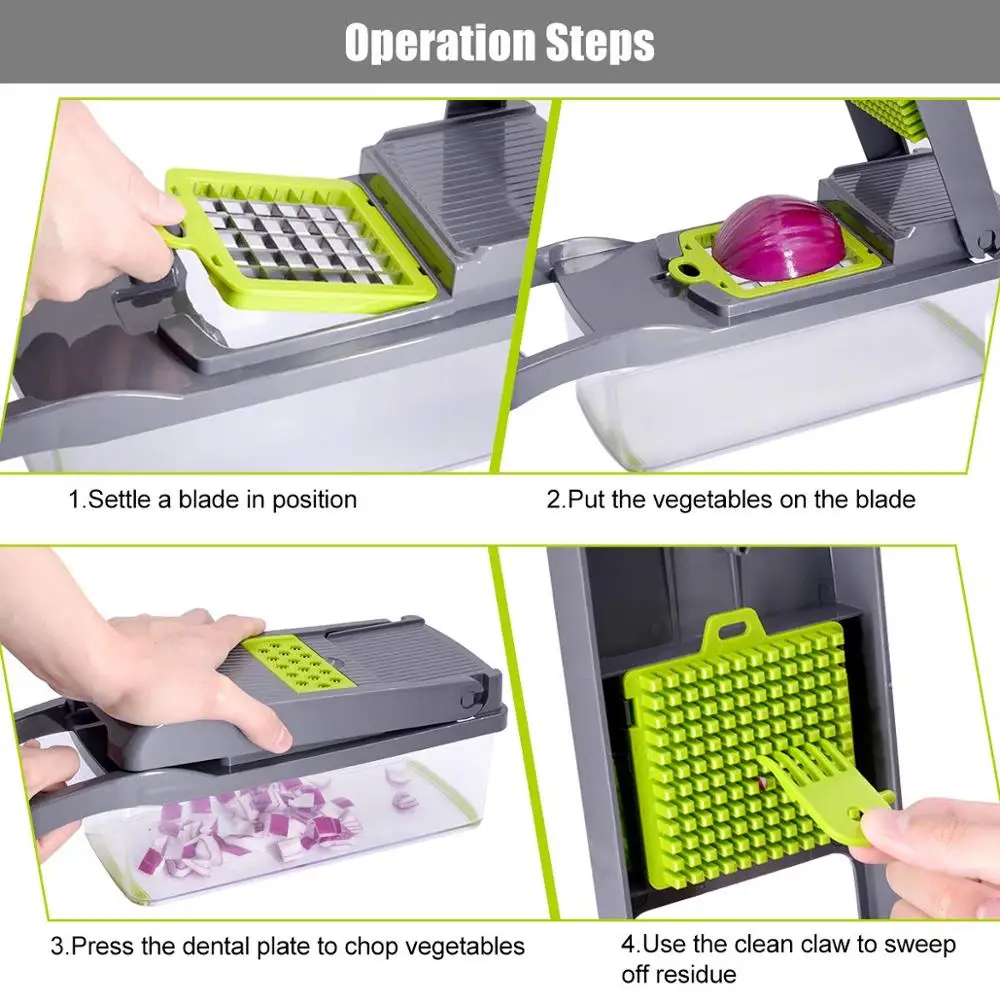 Multifunctional Vegetable Chopper & Grater Set - Image 5