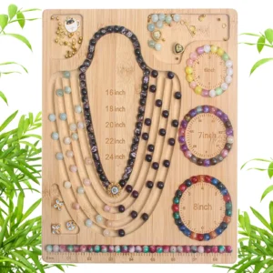 Bamboo Beading Board & Bracelet Tray
