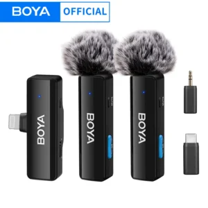 Boya Wireless Lavalier Microphone for iPhone & iPad