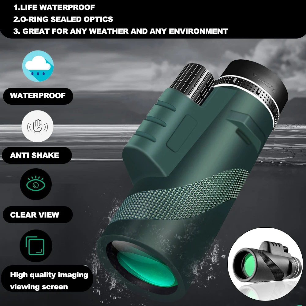 Portable HD Zoom Monocular Telescope 80×100 - Image 4