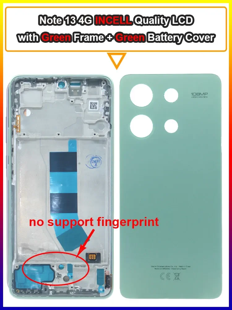 AMOLED Display Assembly – for Redmi Note 13 4G - Image 35
