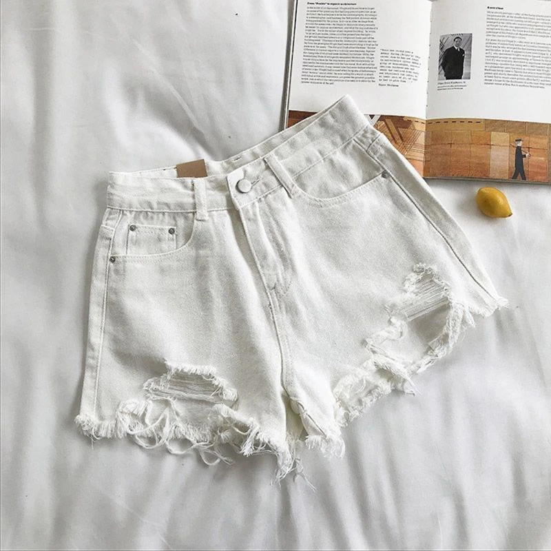 High-Waist Denim Shorts - Image 4