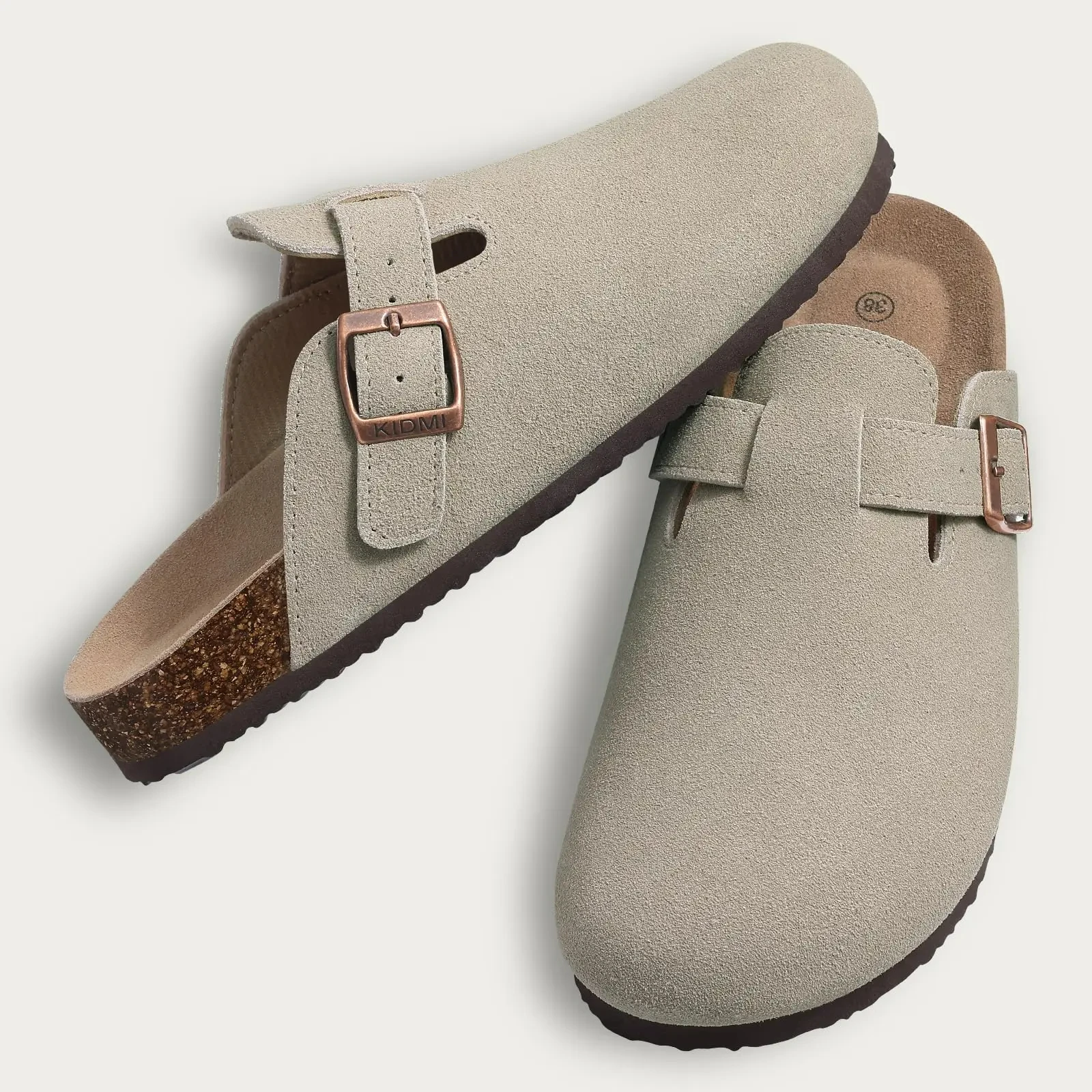 Cork Suede Mule Slippers - Image 22