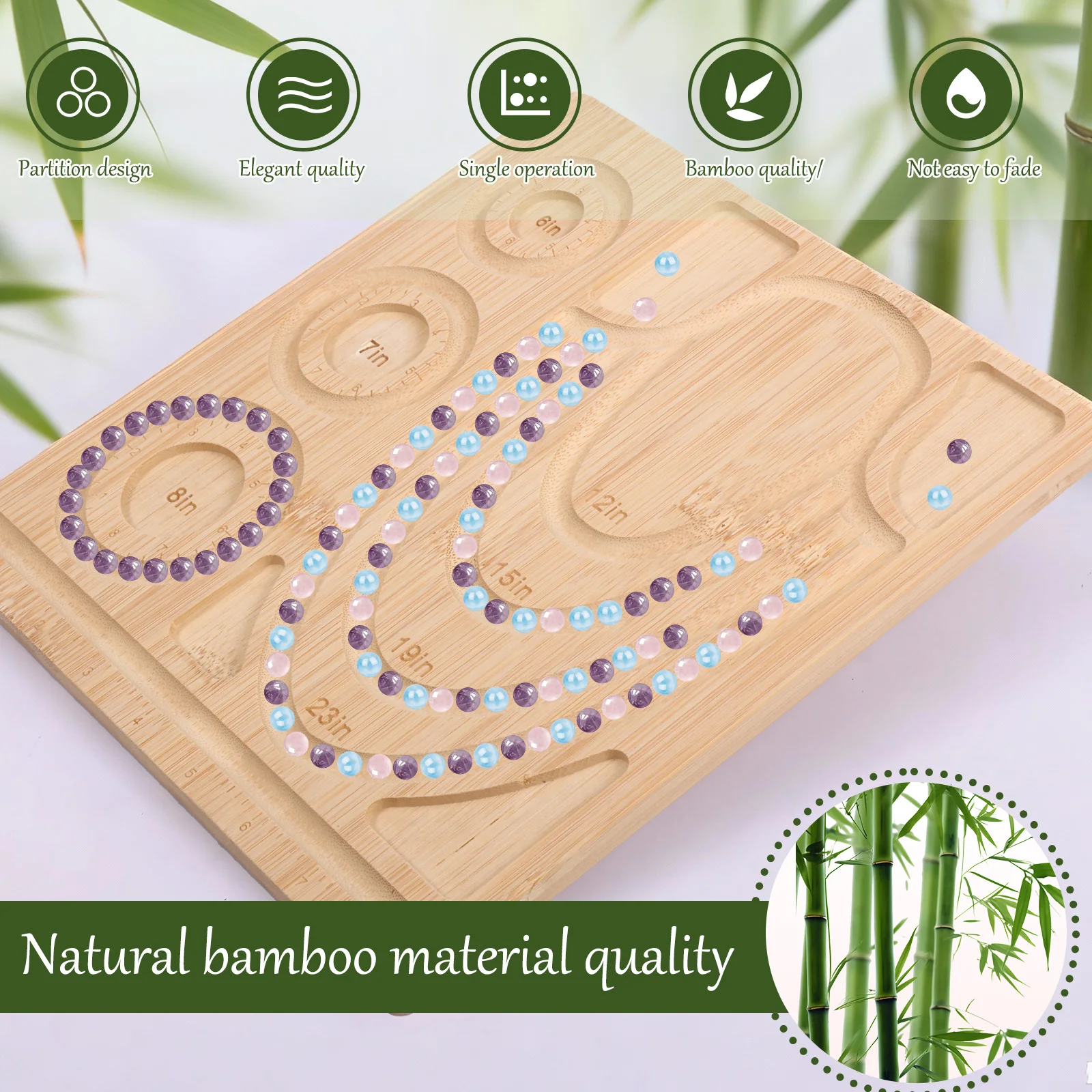 Bamboo Beading Board & Bracelet Tray - Image 2