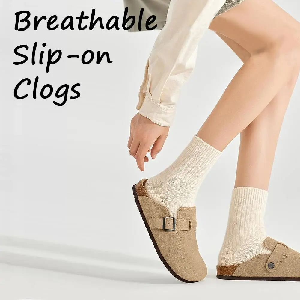 Cork Suede Mule Slippers - Image 4