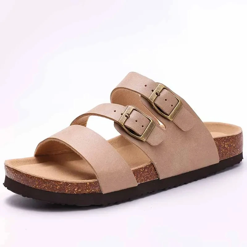 Cork Suede Mule Slippers - Image 17
