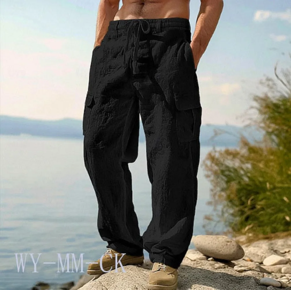 Men's Cotton & Linen Trousers - Image 7