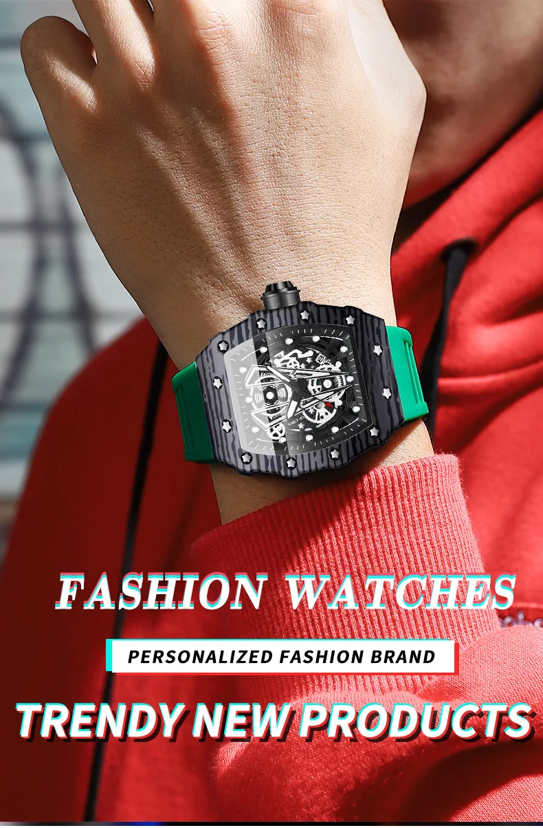 Men's Barrel-Case Watch - Image 4