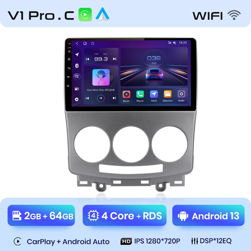 Android 13 Car Radio – 8-Core, Wireless CarPlay - Image 8