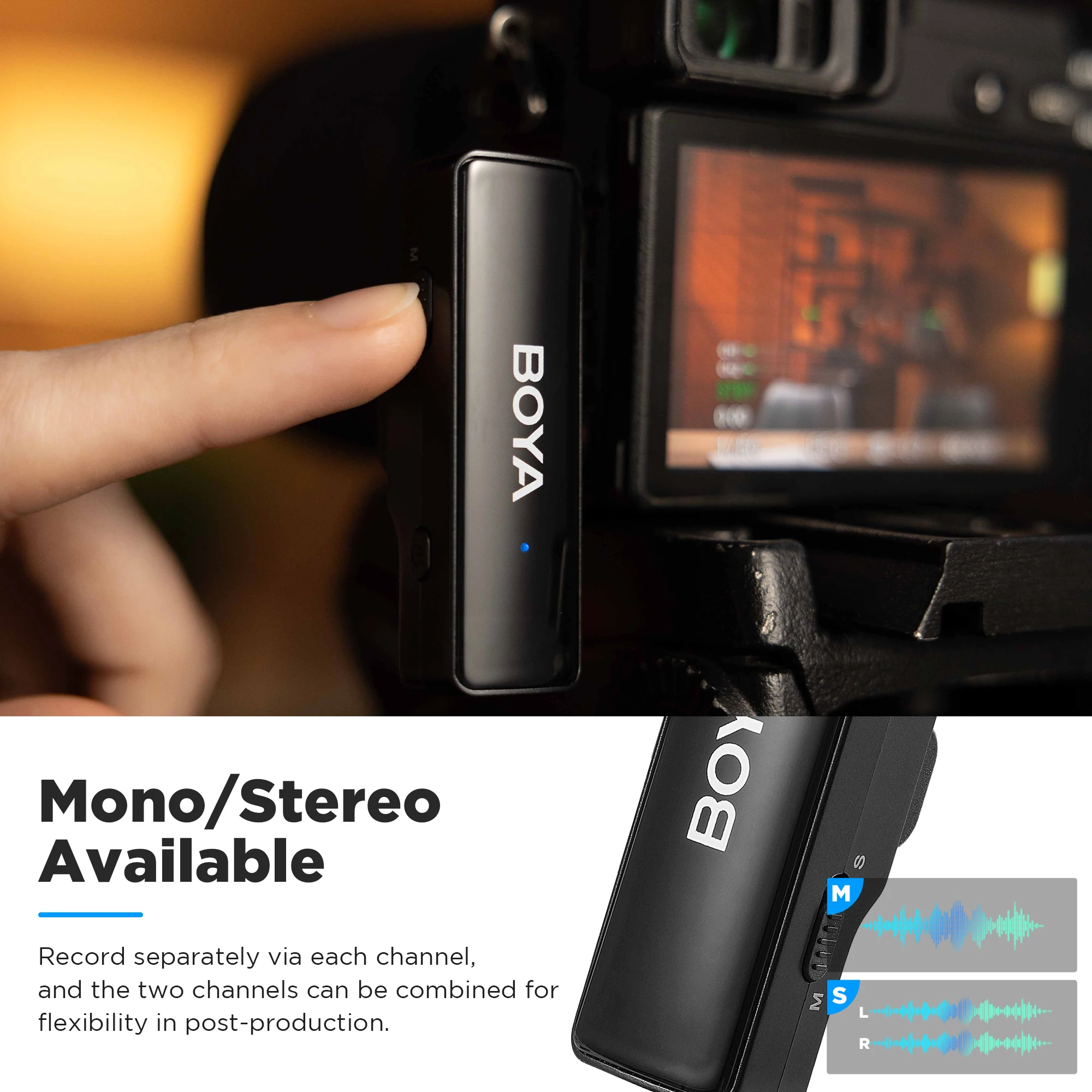 Boya Wireless Lavalier Microphone for iPhone & iPad - Image 3