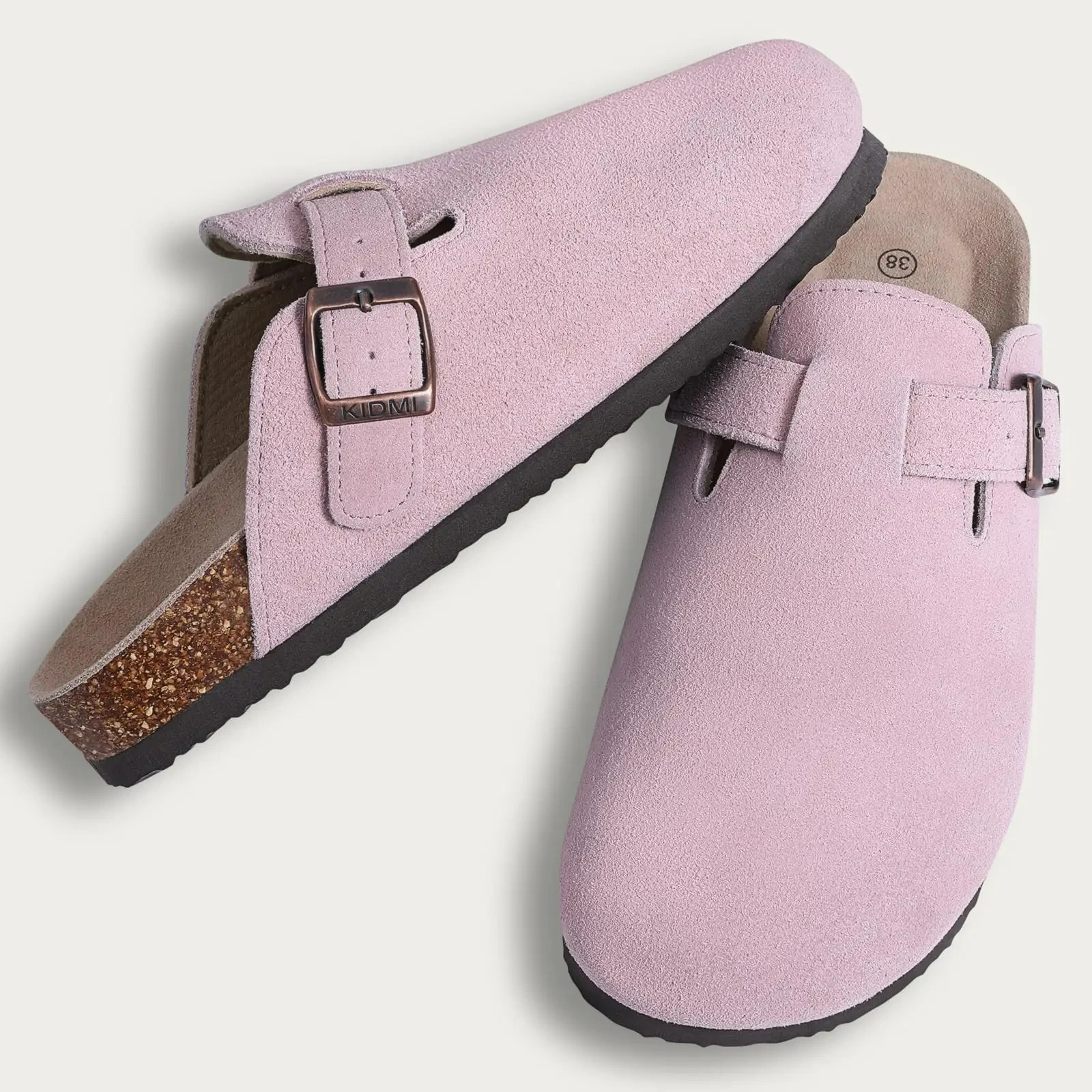 Cork Suede Mule Slippers - Image 21