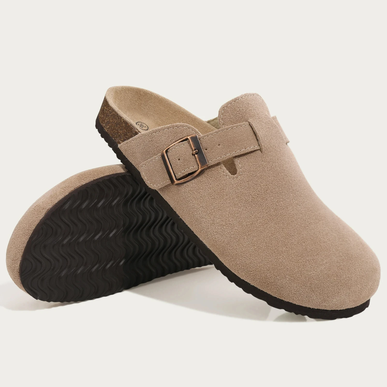 Cork Suede Mule Slippers - Image 3