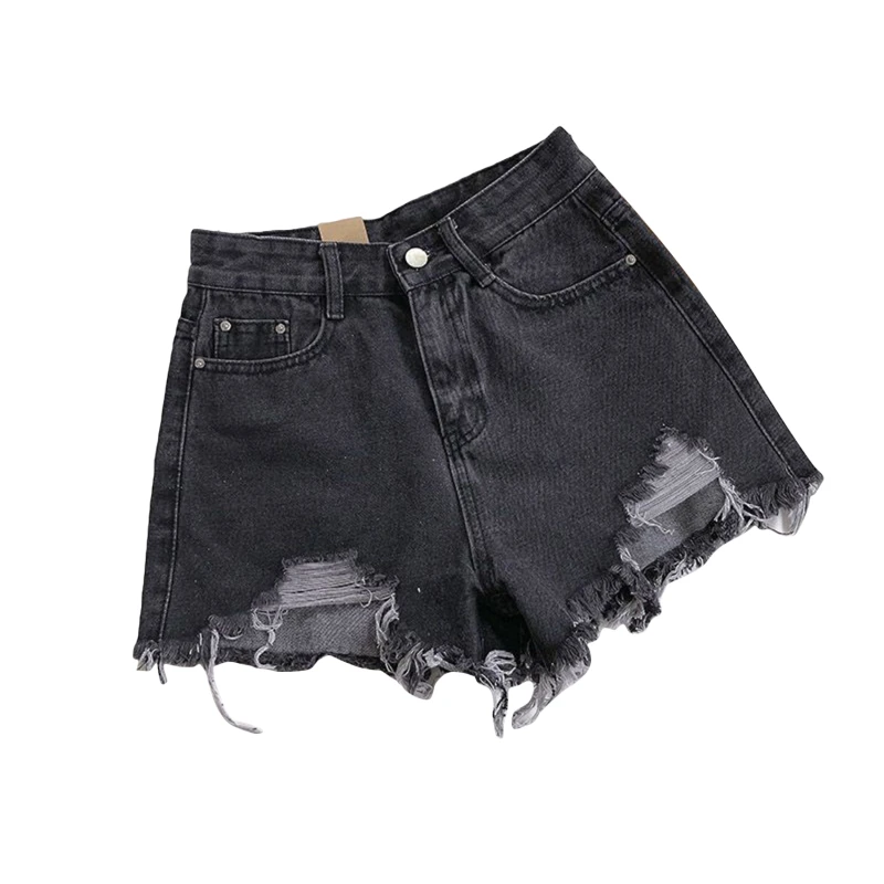 High-Waist Denim Shorts - Image 6