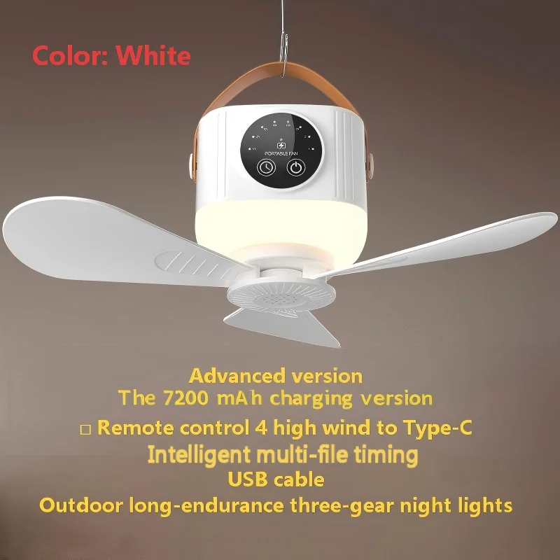 Portable Rechargeable Hanging Fan - Image 8