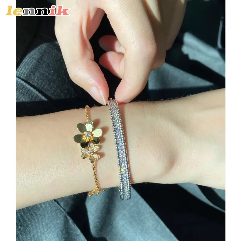 Clover Flower Charm Bracelet - Image 5