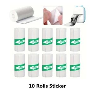 10 Rolls White Children Camera Wood Pulp Thermal Paper