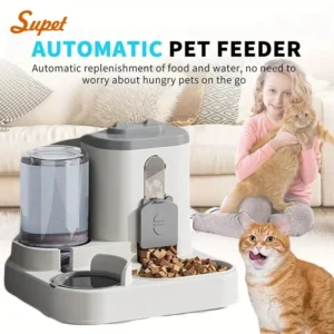 2-in-1 Cat Food & Water Dispenser