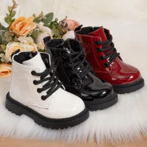 Kids' Waterproof PU Leather Shoes