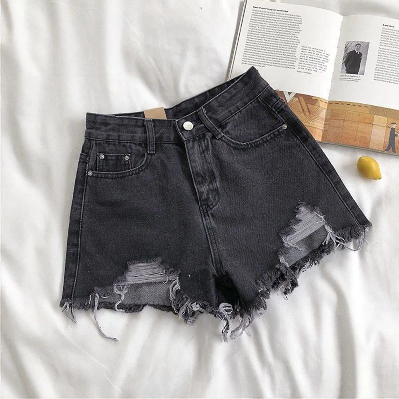 High-Waist Denim Shorts - Image 8