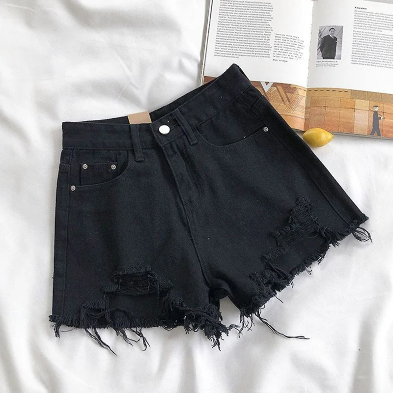 High-Waist Denim Shorts - Image 7
