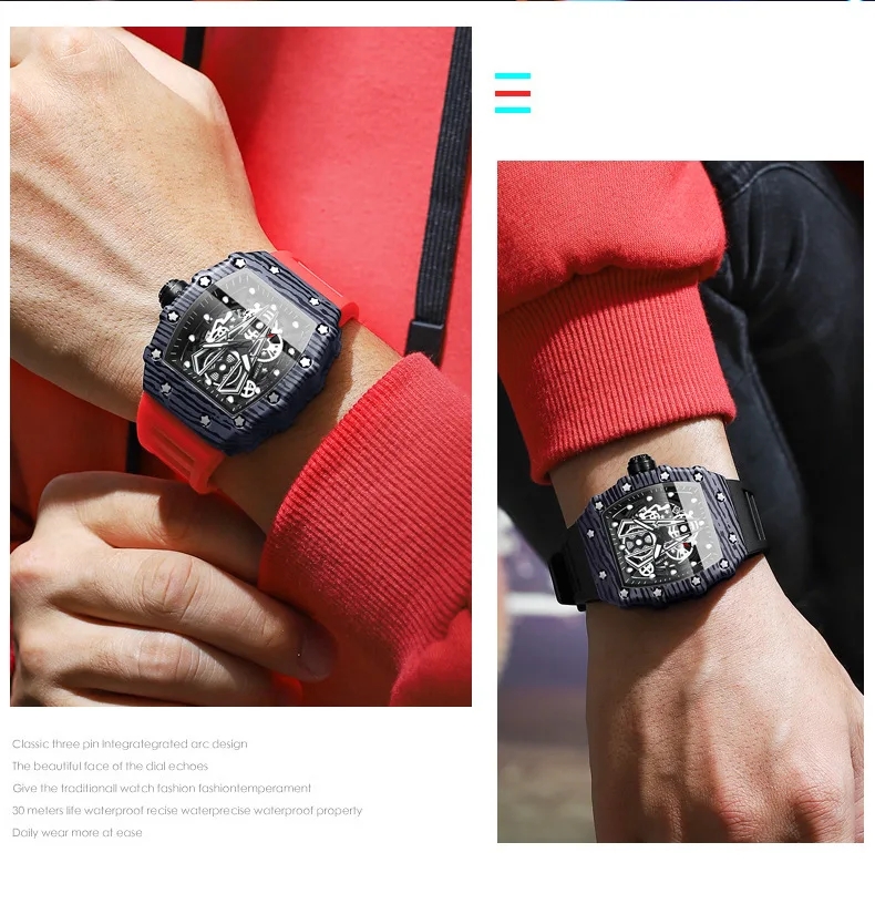 Men's Barrel-Case Watch - Image 5