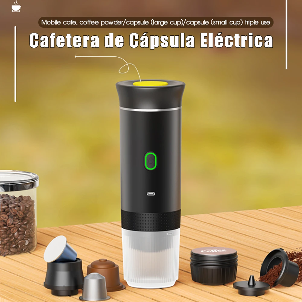 Microdata Portable Electric Capsule Coffee Maker 3 In 1