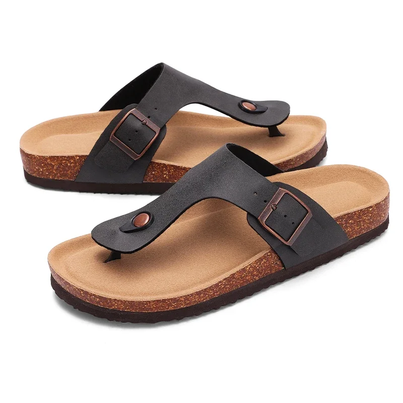Cork Suede Mule Slippers - Image 15