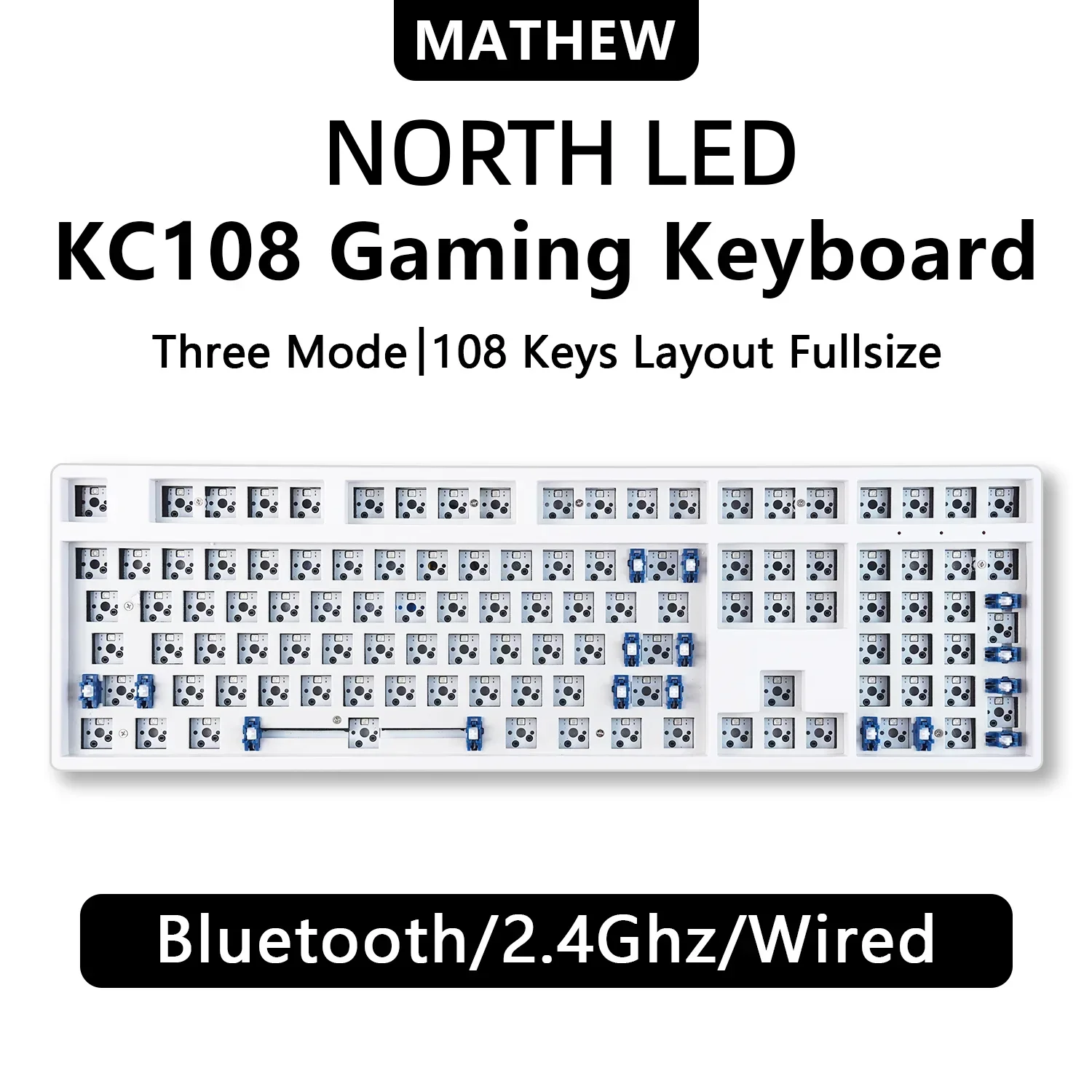 Three-Mode Mechanical Keyboard Barebone – 87/108 Keys - Image 9