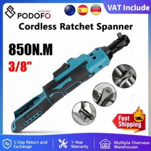 Cordless Electric Ratchet Wrench (3/8", 850N·m)