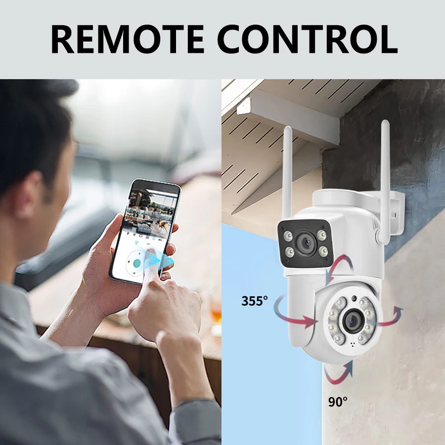 4MP Dual-Lens Outdoor Security Camera - Image 4