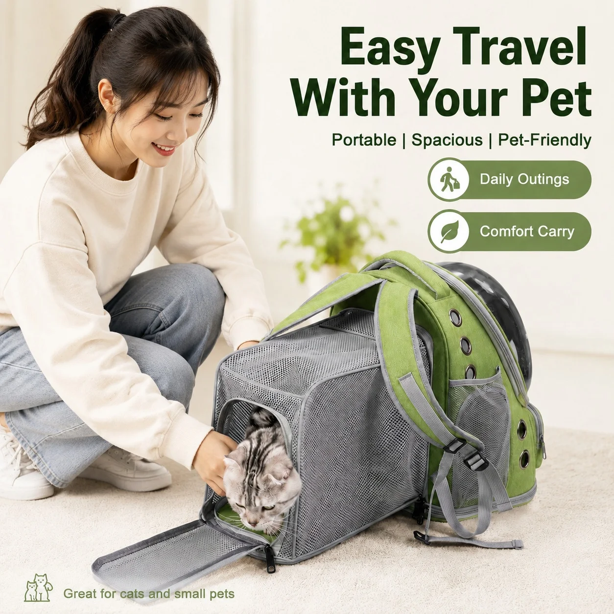 Expandable Pet Backpack Carrier - Image 4