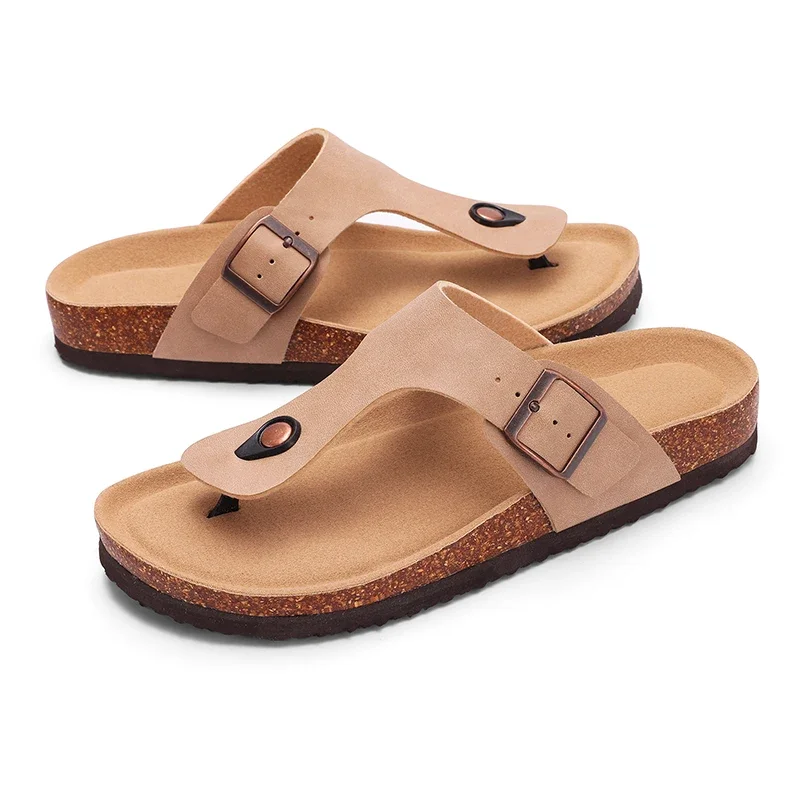 Cork Suede Mule Slippers - Image 14