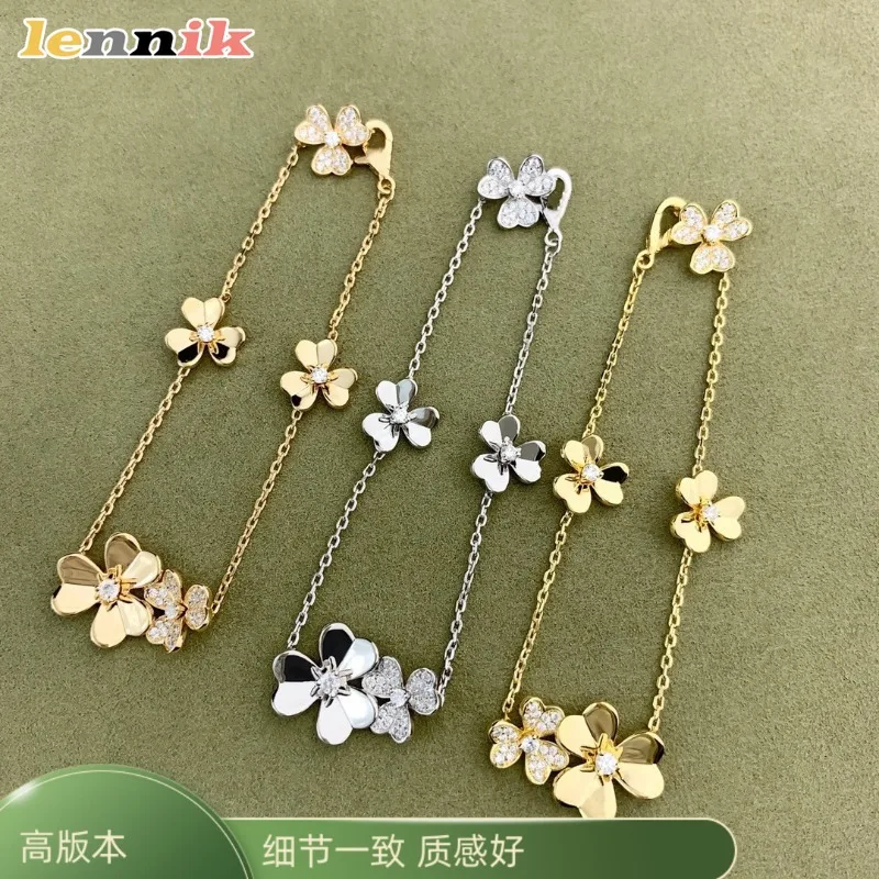 Clover Flower Charm Bracelet