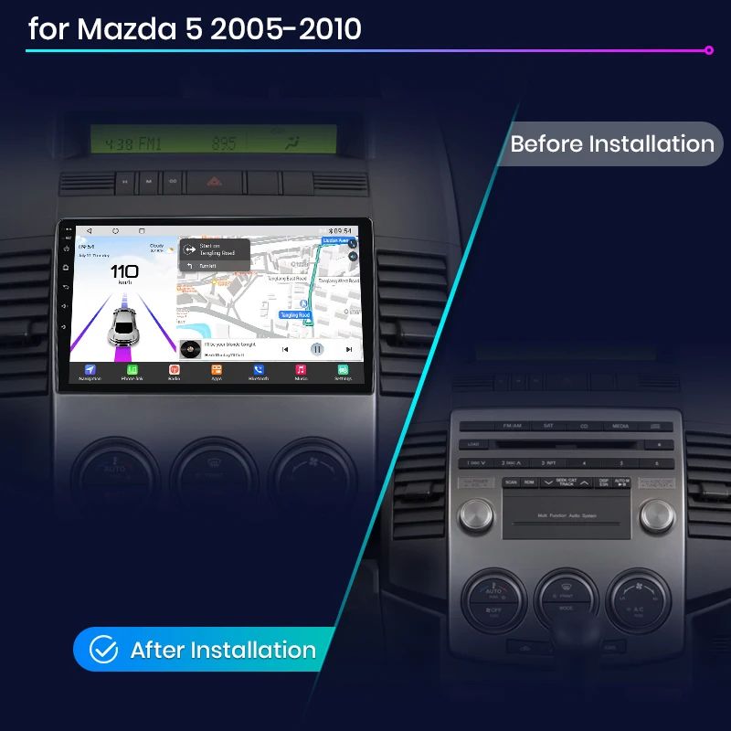 Android 13 Car Radio – 8-Core, Wireless CarPlay - Image 2