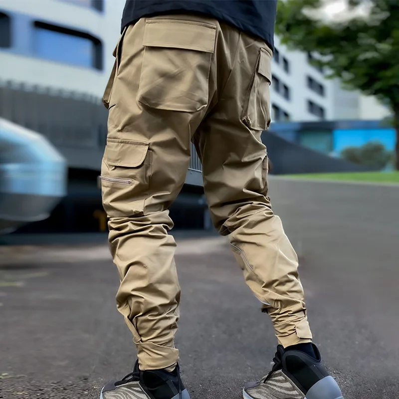 Men S Reflective Cargo Pants New Hip Hop Casual - Image 3