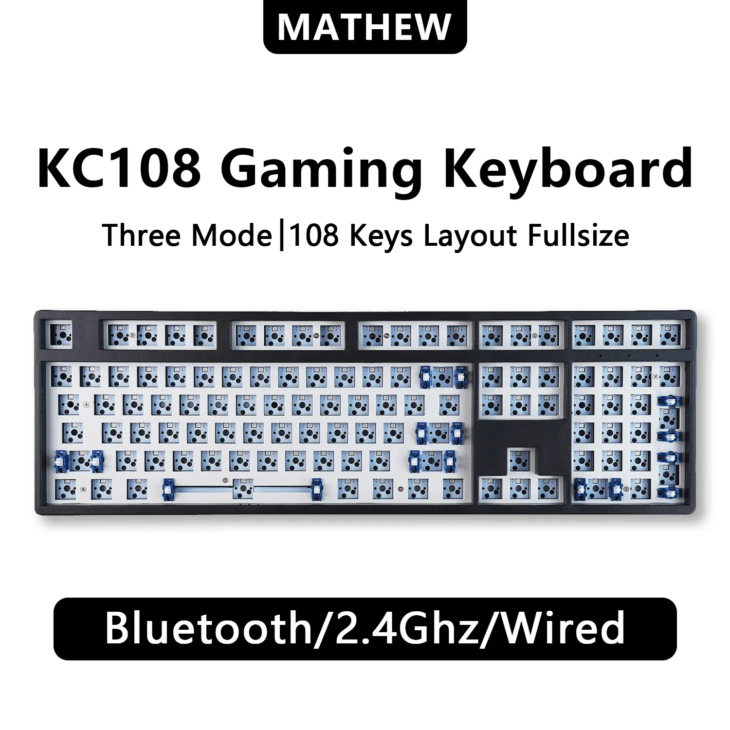 Three-Mode Mechanical Keyboard Barebone – 87/108 Keys - Image 8