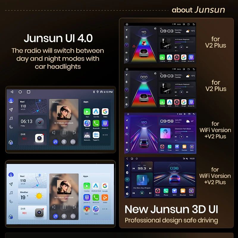 Android 13 Car Radio – 8-Core, Wireless CarPlay - Image 6