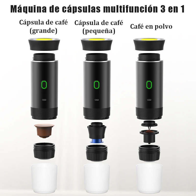Microdata Portable Electric Capsule Coffee Maker 3 In 1 - Image 2