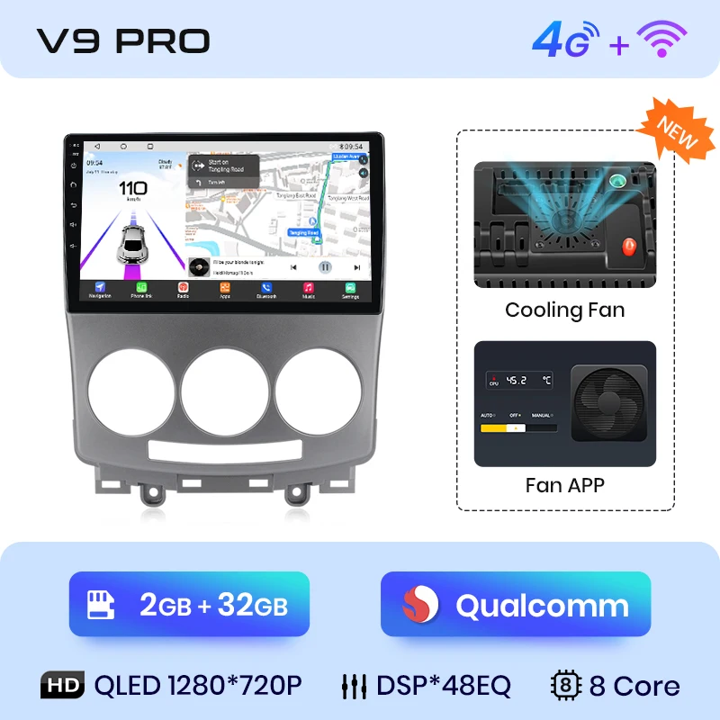 Android 13 Car Radio – 8-Core, Wireless CarPlay - Image 11