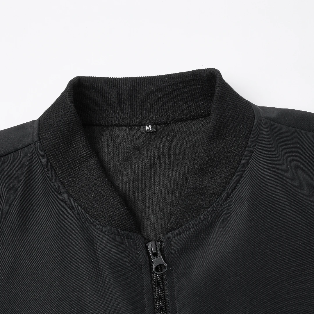 Spring And Autumn New Baseball Collar Short Loose Solid - Image 4